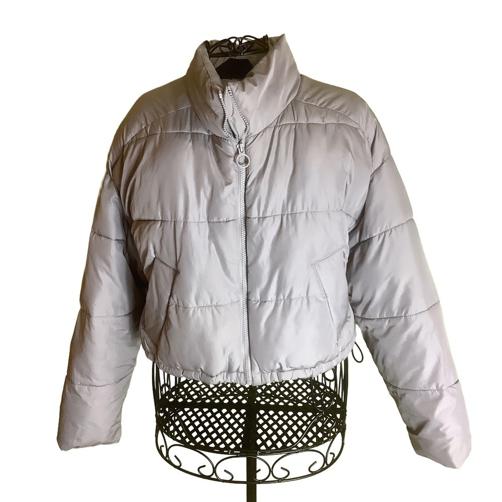 Hollister Puffer Collection Jacket – Lavender Gray – Women’s Large - Picture 2 of 11